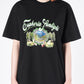 ADLV x LISA GREENERY ARTWORK BASIC SHORT SLEEVE T-SHIRT (BLACK)