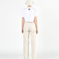 ADLV x LISA A LOGO EMBLEM EMBROIDERY CARGO PANTS (IVORY)