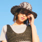 PAISLEY WIDE BRIM CASUAL (DARK BLUE/WHITE)