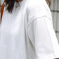 NANAMICA H/S OVERSIZED SWEATER TEE (ECRU)
