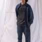 NAUTICA L/S T-SHIRTS TOO HEAVY GARMENT DYED ARCHLOGO L/S TEE (CHARCOAL, 01C)