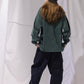 NAUTICA L/S T-SHIRTS TOO HEAVY GARMENT DYED ARCHLOGO L/S TEE (GREEN, 3UE)