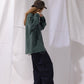 NAUTICA L/S T-SHIRTS TOO HEAVY GARMENT DYED ARCHLOGO L/S TEE (GREEN, 3UE)