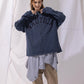 NAUTICA L/S T-SHIRTS TOO HEAVY GARMENT DYED ARCHLOGO L/S TEE (NAVY, 4NV)
