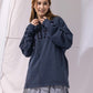 NAUTICA L/S T-SHIRTS TOO HEAVY GARMENT DYED ARCHLOGO L/S TEE (NAVY, 4NV)