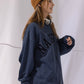 NAUTICA L/S T-SHIRTS TOO HEAVY GARMENT DYED ARCHLOGO L/S TEE (NAVY, 4NV)