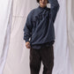 NAUTICA KNIT ACTIVE HEAVY WEIGHT SWEAT GARMENT DYED ARCHLOGO CREW (NAVY, 4NV)
