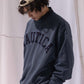 NAUTICA KNIT ACTIVE HEAVY WEIGHT SWEAT GARMENT DYED ARCHLOGO CREW (NAVY, 4NV)