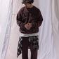 NAUTICA KNIT ACTIVE HEAVY WEIGHT SWEAT GARMENT DYED ARCHLOGO CREW (BURGUNDY, 6WW)