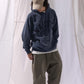 NAUTICA KNIT ACTIVE HEAVY WEIGHT SWEAT GARMENT DYED ARCHLOGO HOODIE (NAVY, 4NV)