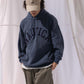 NAUTICA KNIT ACTIVE HEAVY WEIGHT SWEAT GARMENT DYED ARCHLOGO HOODIE (NAVY, 4NV)