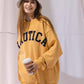 NAUTICA KNIT ACTIVE HEAVY WEIGHT SWEAT GARMENT DYED ARCHLOGO CREW (MASTARD, 7TW)