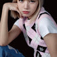 ADLV x LISA A LOGO PATTERN ARGYLE KINT VEST (PINK)