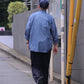 NANAMICA REGULAR COLLAR WIND SHIRT (INDIGO)