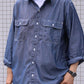 NANAMICA REGULAR COLLAR WIND SHIRT (INDIGO)