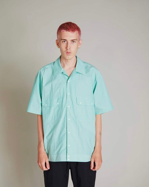 F/CE PIN TUCK OVERSIZED SHIRT (MINT GREEN)