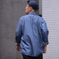 NANAMICA REGULAR COLLAR WIND SHIRT (INDIGO)