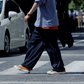 NANAMICA ALPHADRY WIDE EASY PANTS (NAVY)