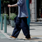 NANAMICA ALPHADRY WIDE EASY PANTS (NAVY)