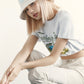 ADLV x LISA A LOGO CIRCLE EMBLEM EMBOSSING PATCH BUCKET HAT (CREAM)