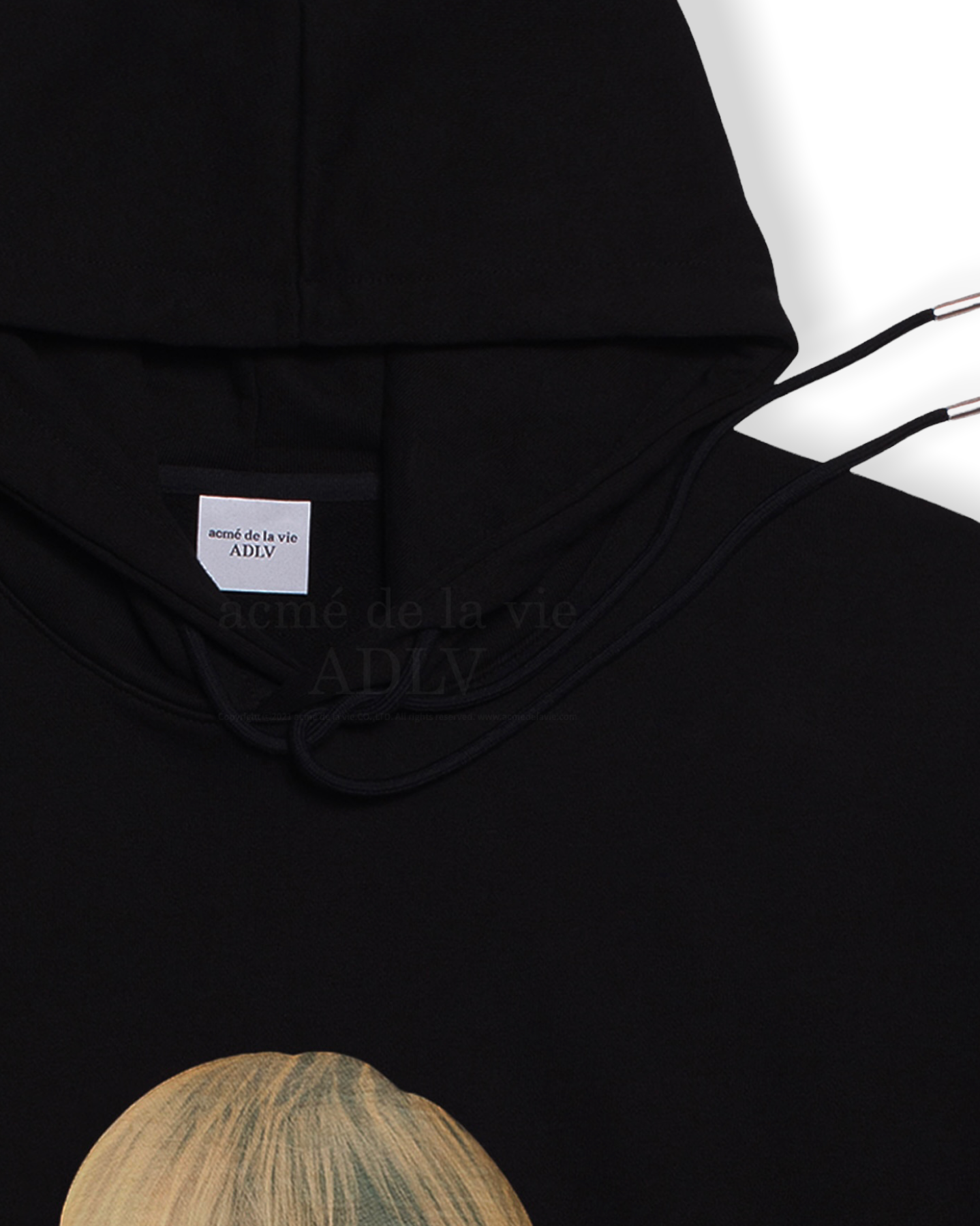 ADLV BABY FACE HOODIE BLACK DONUTS 6 (BLACK)