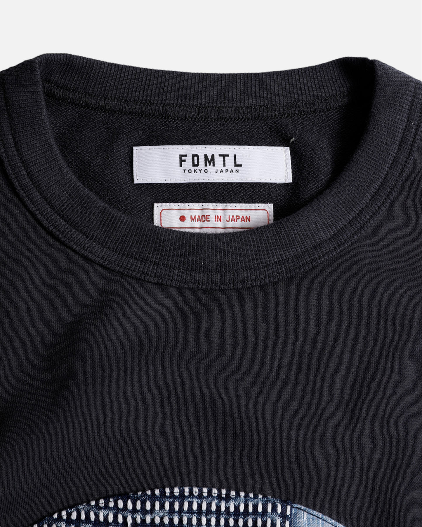 BORO PATCHWORK WIDE TEE (BLACK)