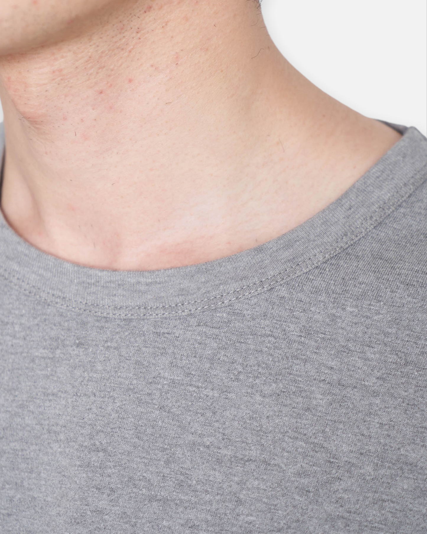 NANAMICA H/S OVERSIZED TEE (HEATHER GRAY)