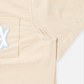 ADLV x LISA A LOGO EMBLEM PATCH STRIPE SHORT SLEEVE SHIRT (BEIGE)