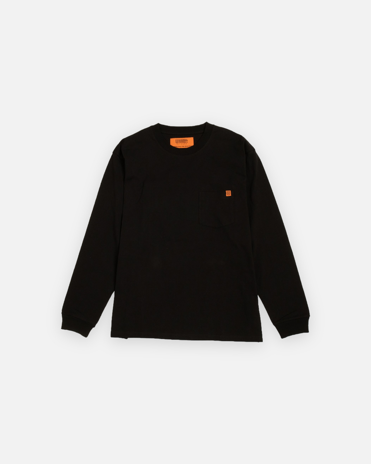 UNIVERSAL OVERALL POCKET L/S 12/ US COTTON OE (BLACK)