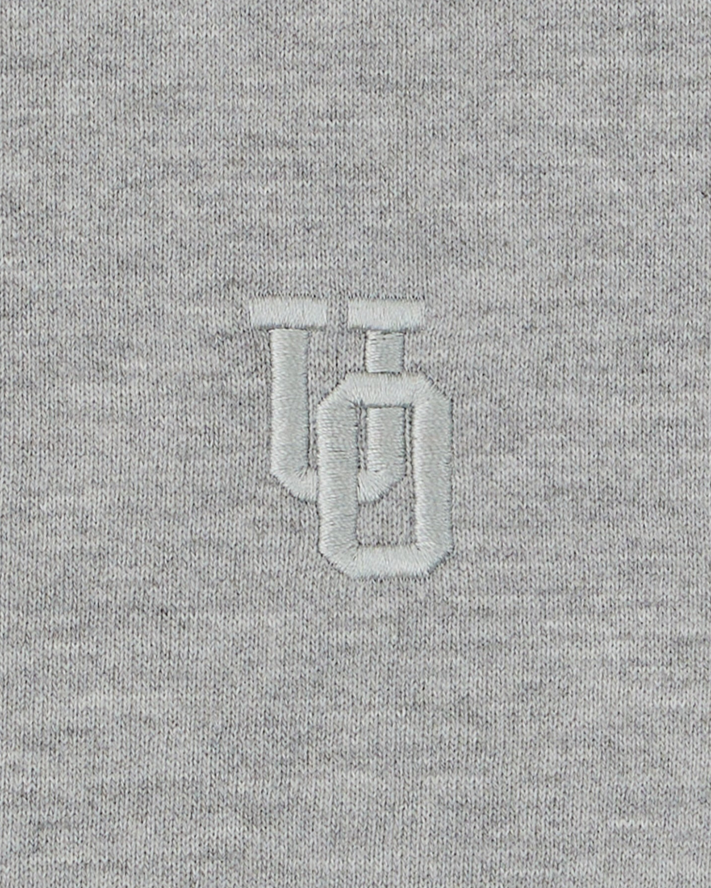 UNIVERSAL OVERALL WOMEN'S UO EMBROIDERY SWEAT CREW 30/7 T/C SWEAT (HEATHER GRAY)