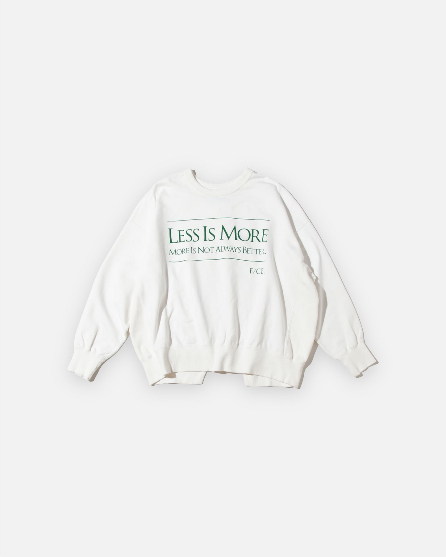 F/CE COLLEGE CREW SWEAT (WHITE)