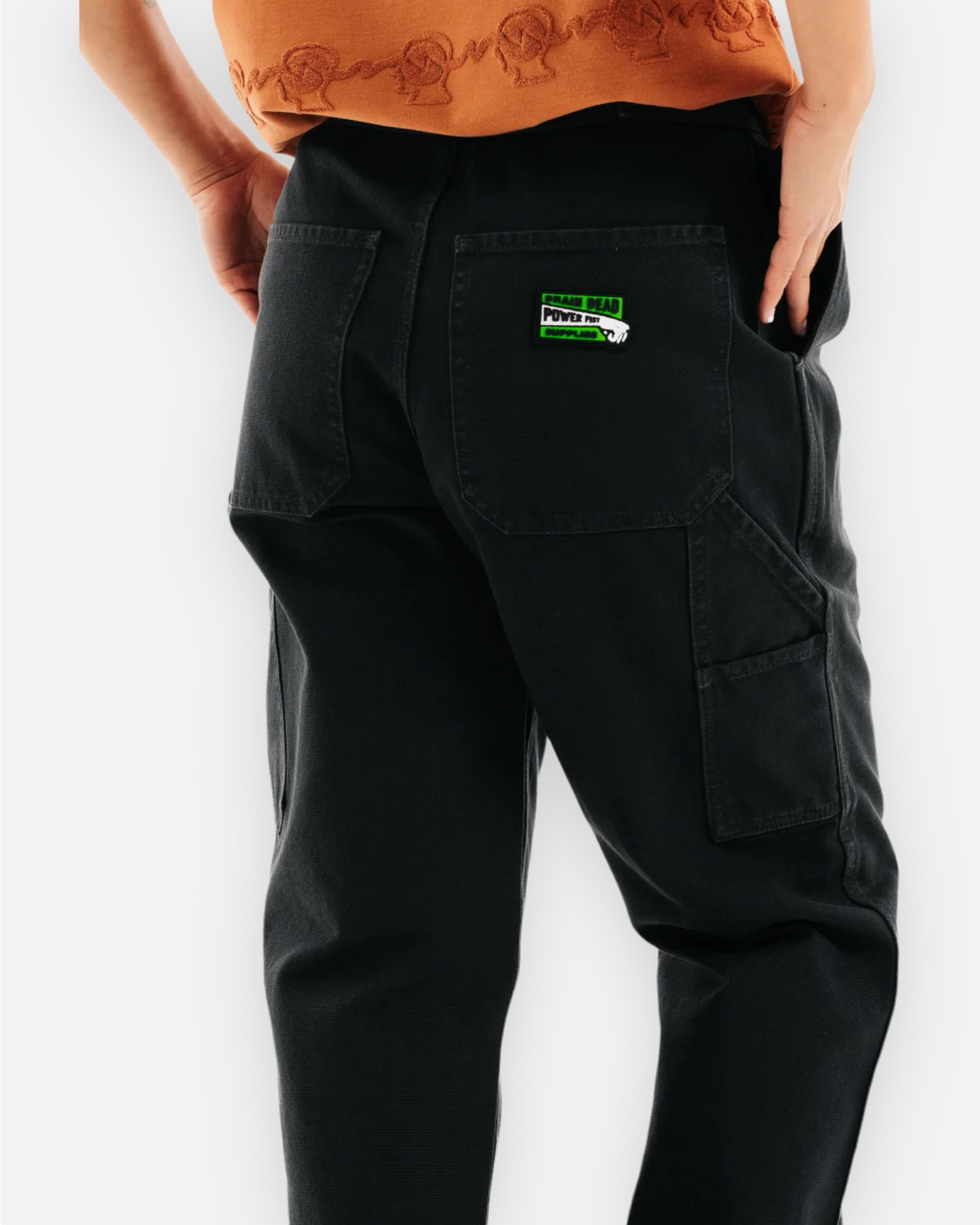 BRAIN DEAD WASHED HARD WARE/ SOFT WEAR CARPENTER PANT (PIGMENT BLACK)
