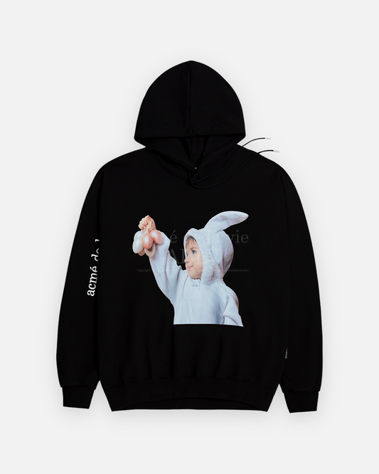 ADLV ADLV BABY FACE HOODIE BLACK RABBIT (BLACK)