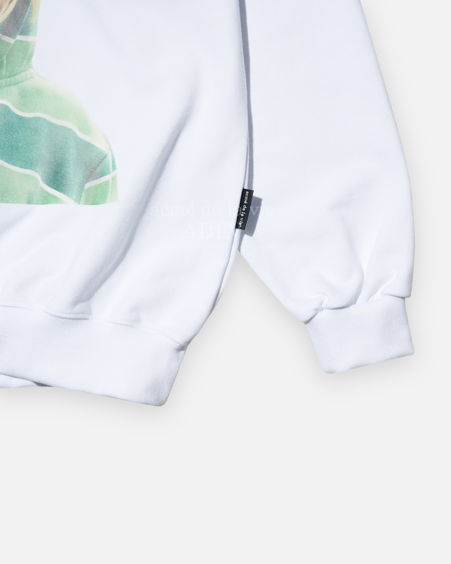 ADLV ADLV BABY FACE HOODIE WHITE GREEN HOODIE BOY (WHITE)