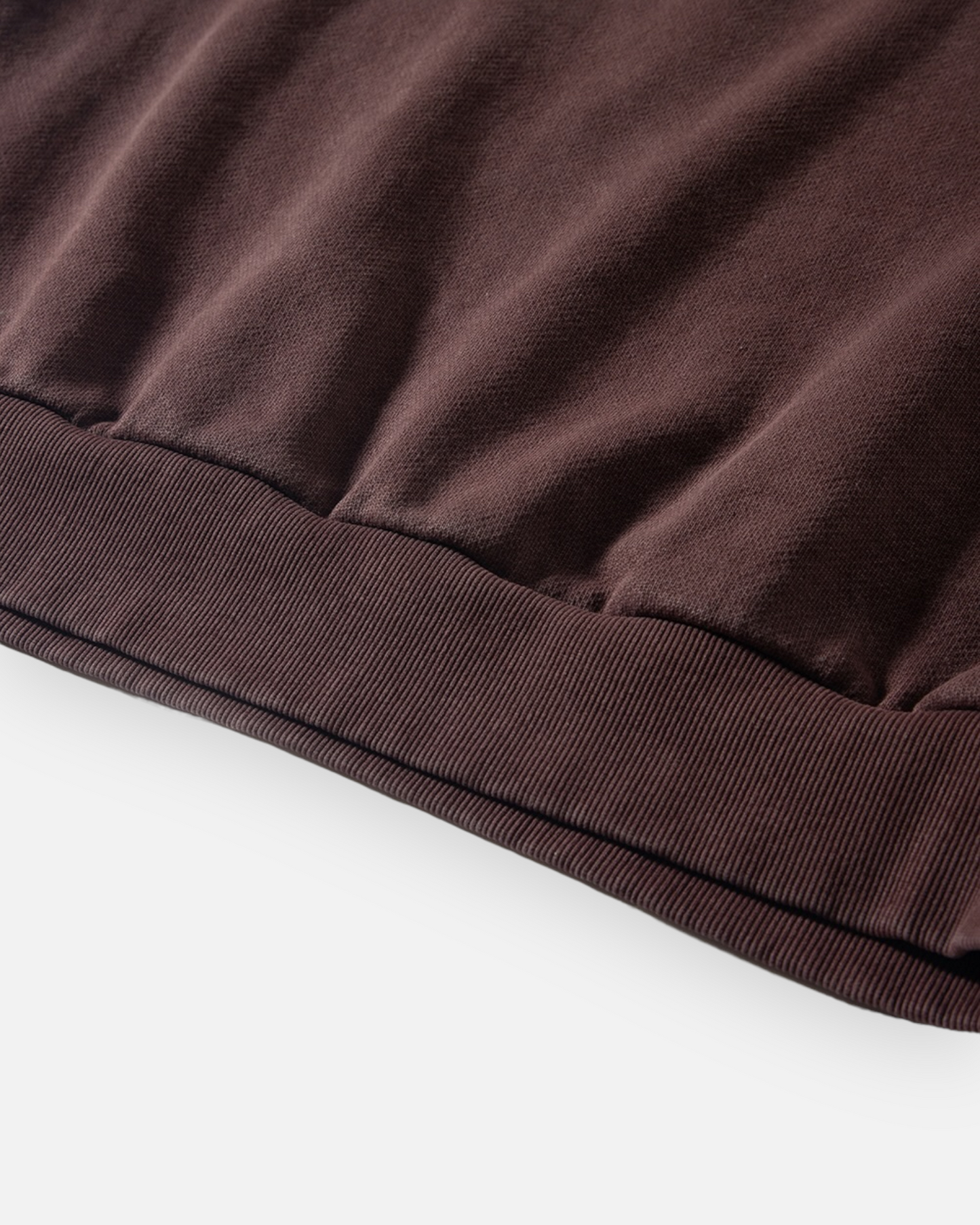 NAUTICA KNIT ACTIVE HEAVY WEIGHT SWEAT GARMENT DYED ARCHLOGO CREW (BURGUNDY, 6WW)
