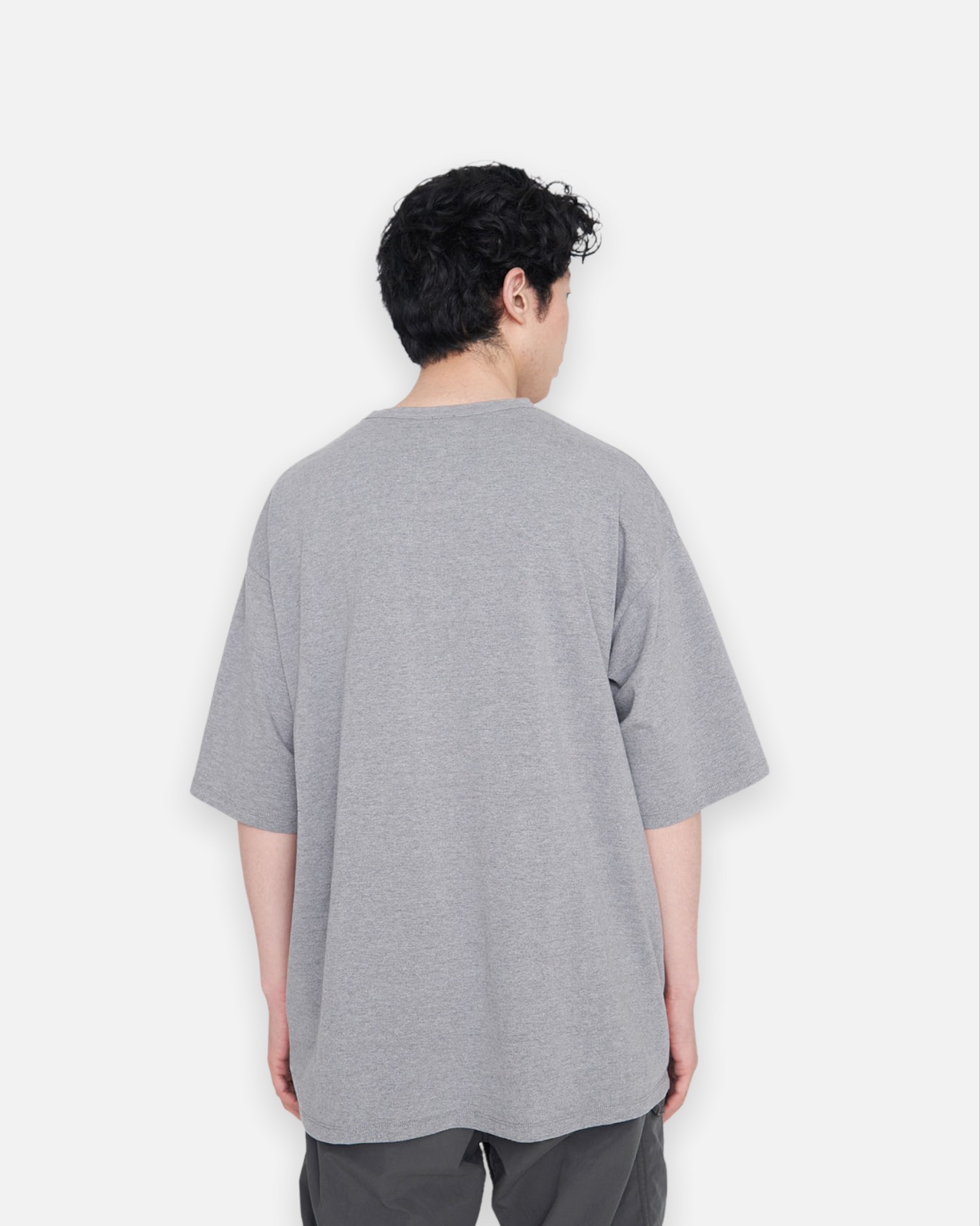 NANAMICA H/S OVERSIZED TEE (HEATHER GRAY)