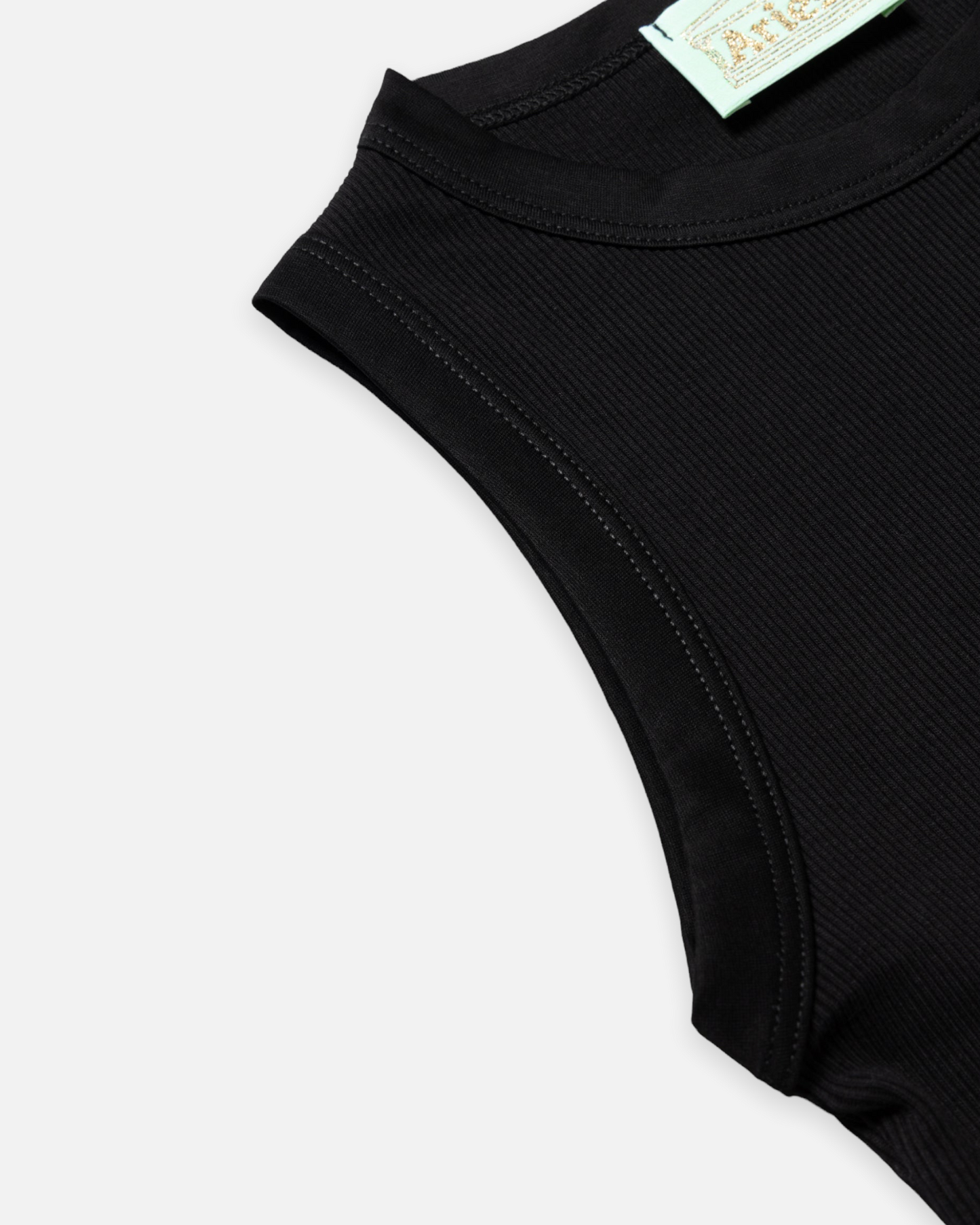 RACER-BACK RIB VEST (TWIN PACK) (WHITE & BLACK)