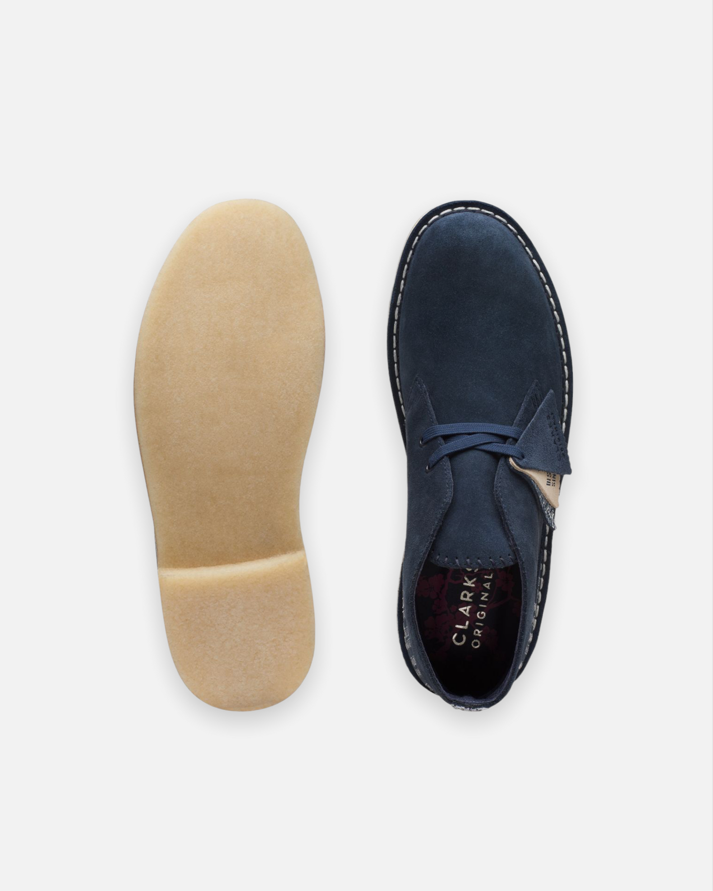 CLARKS ORIGINALS DESERT BOOT (NAVY SASHIKO)