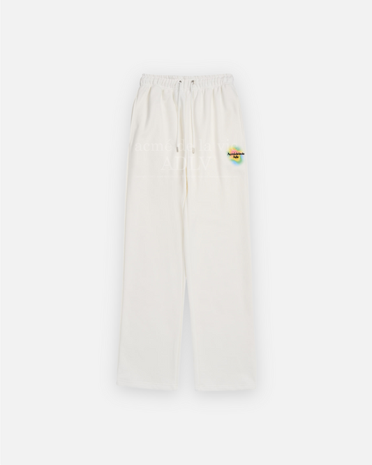 RAINBOW GRADATION ARTWORK SWEAT PANTS CREAM