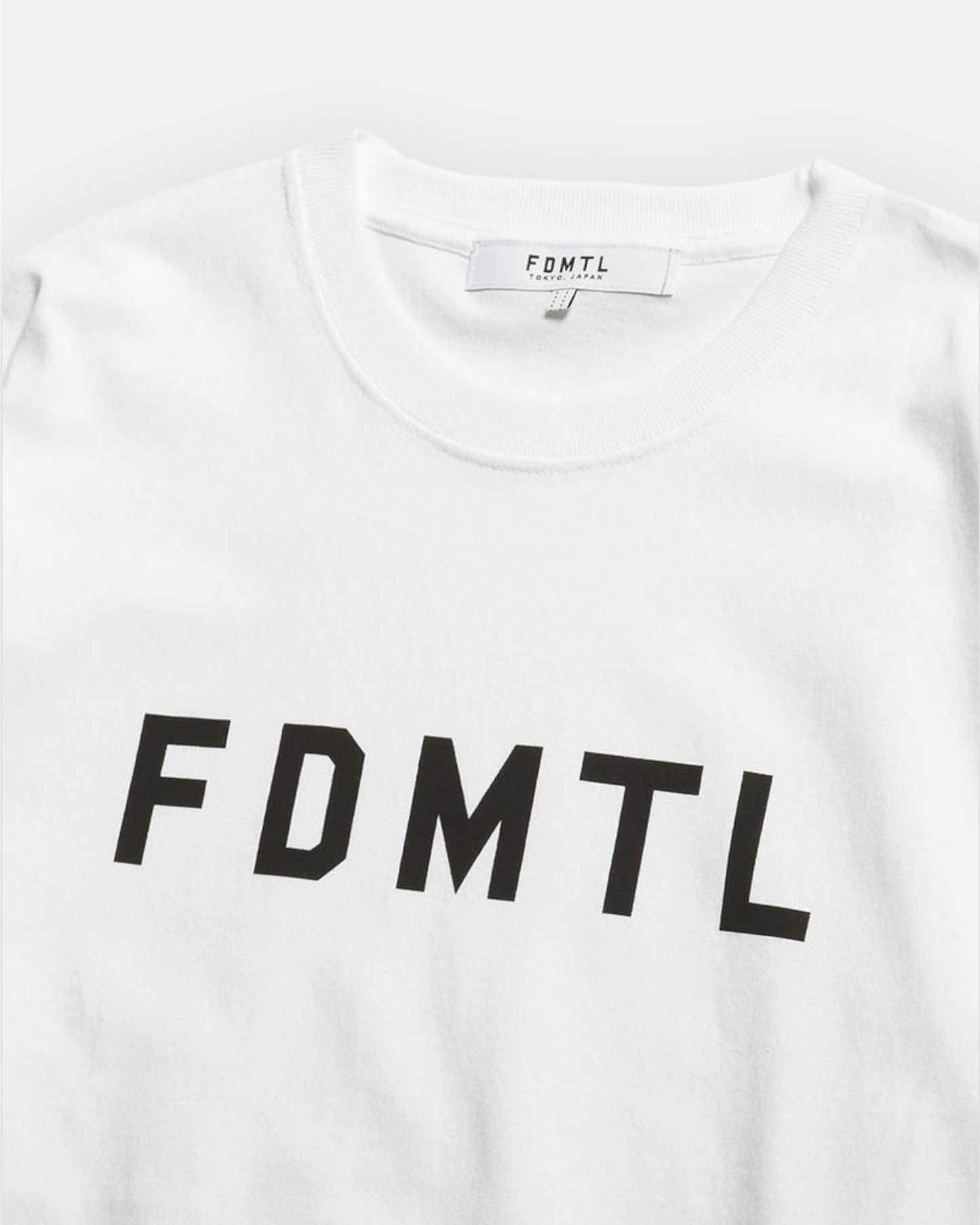 FDMTL LOGO L/S TEE (WHITE)