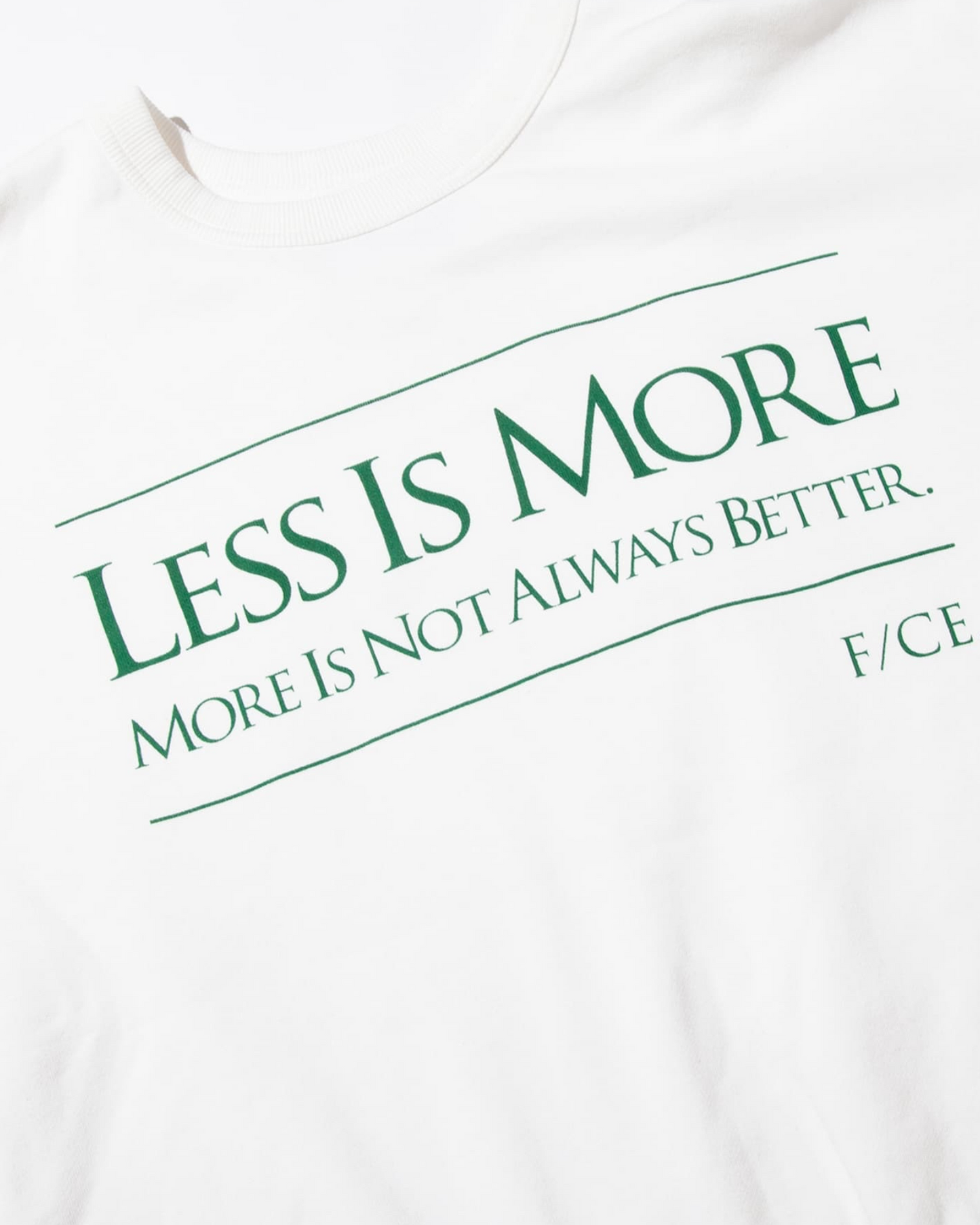 F/CE COLLEGE CREW SWEAT (WHITE)