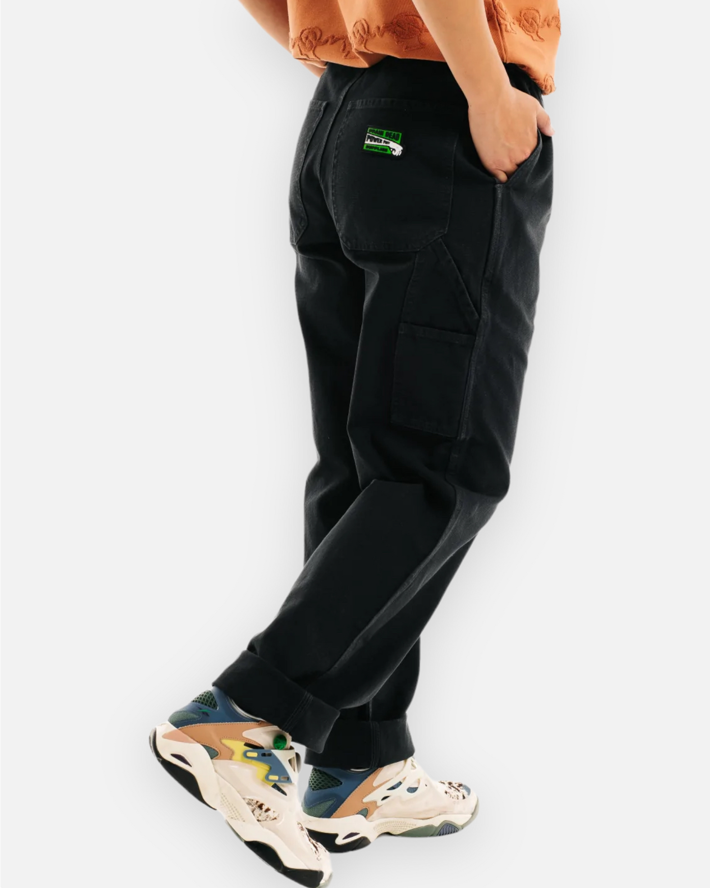 BRAIN DEAD WASHED HARD WARE/ SOFT WEAR CARPENTER PANT (PIGMENT BLACK)