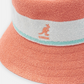 KANGOL BERMUDA STRIPE BUCKET (PEACH PINK)