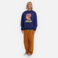 BRAIN DEAD WORM HOLE CREWNECK (SLATE)