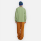 BRAIN DEAD ORACLE PIQUE LONG SLEEVE SHIRT (SEAFOAM)