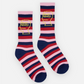 BRAIN DEAD STRIPED LOGO HEAD SOCK (NAVY)