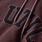NAUTICA KNIT ACTIVE HEAVY WEIGHT SWEAT GARMENT DYED ARCHLOGO HOODIE (BURGUNDY, 6WW)