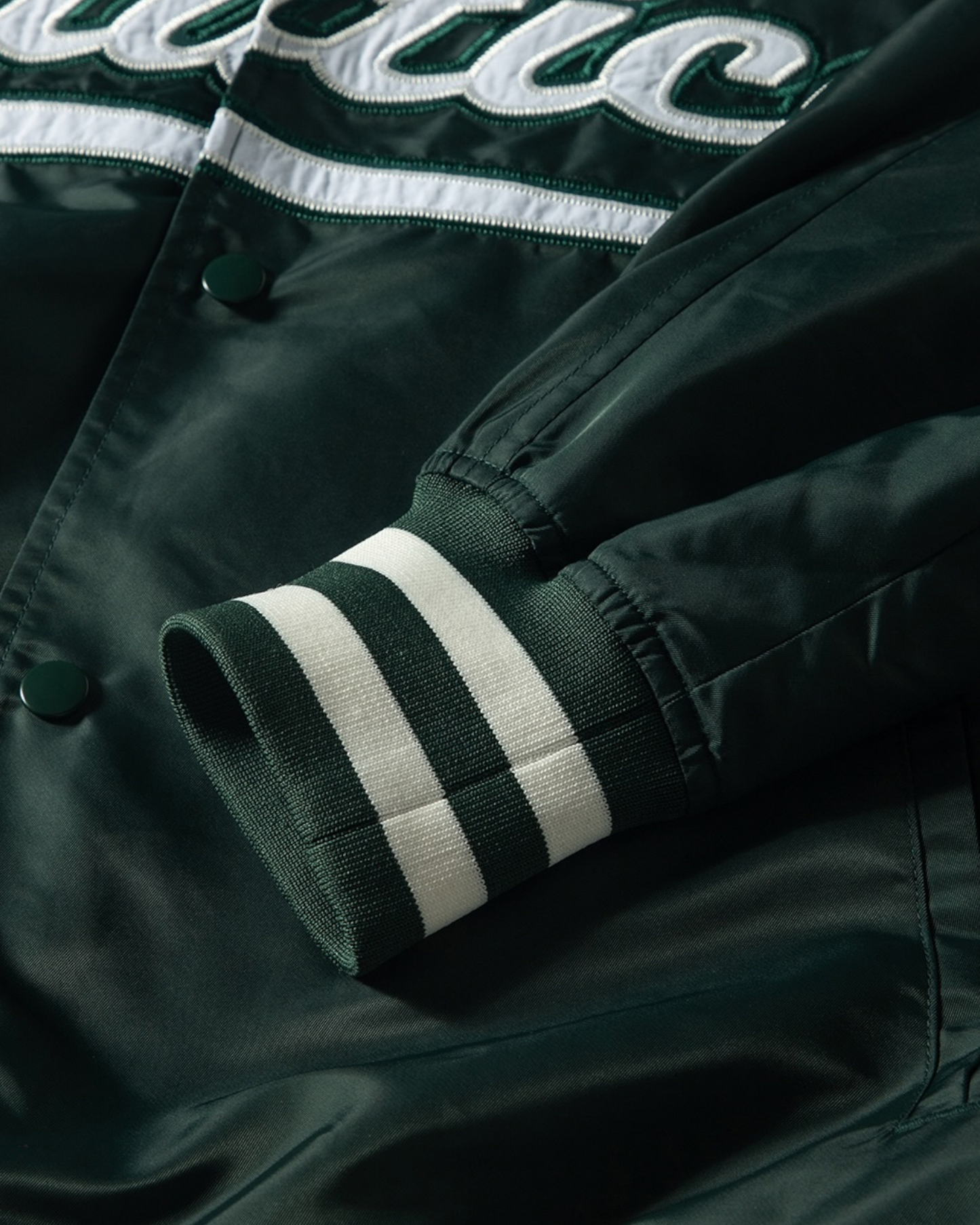 NAUTICA L/W JACKET STADIUM JACKET (GREEN, 3UE)