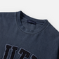 NAUTICA L/S T-SHIRTS TOO HEAVY GARMENT DYED ARCHLOGO L/S TEE (NAVY, 4NV)