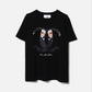 TRIBUTE TO KARL LAGERFELD BASIC TEE WOMAN (BLACK)